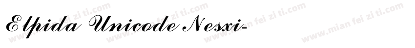 Elpida Unicode Nesxi字体转换